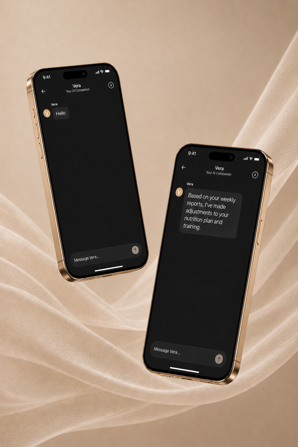 Two Vera AI coach phones